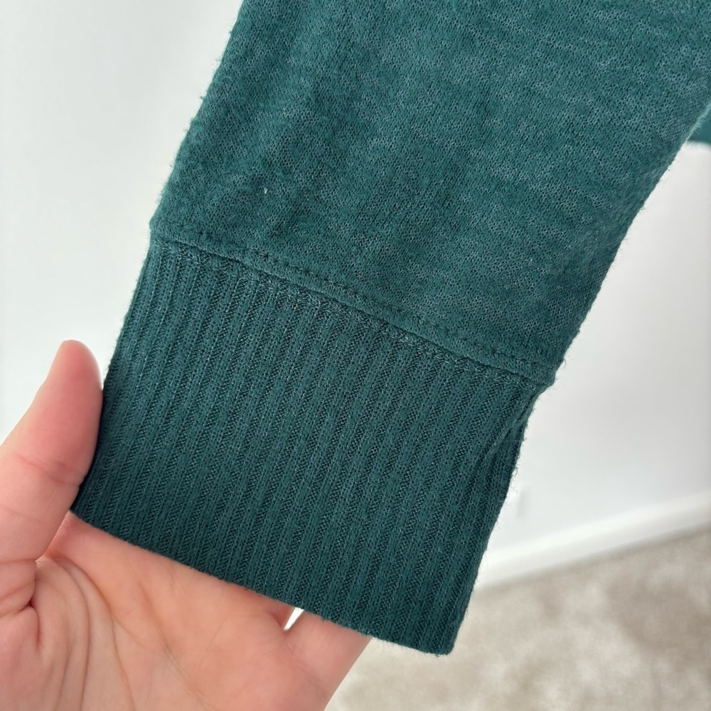 Abercrombie & Fitch Forest Green Soft A&F Cozy Knit Pullover Slouchy Oversized - Picture 4 of 8
